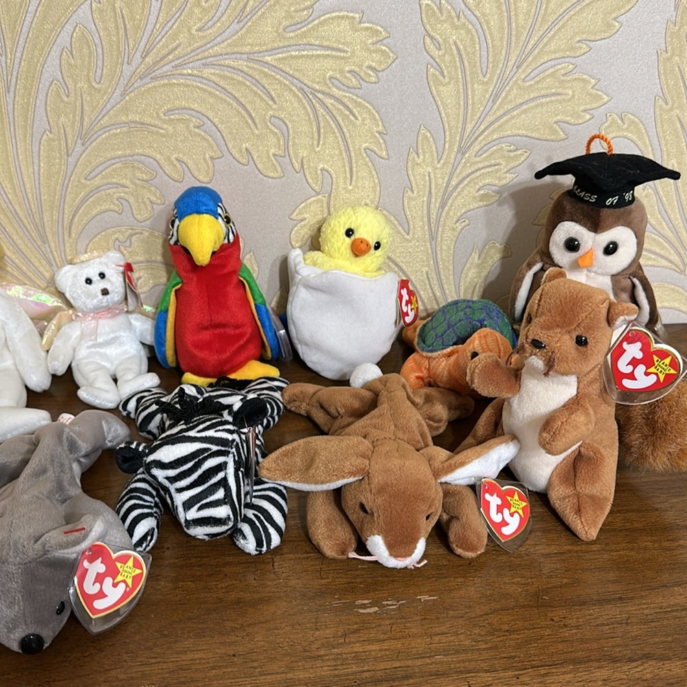 TY lot of Colorful TY Beanie Babies Animal Collection - Picture 3 of 3